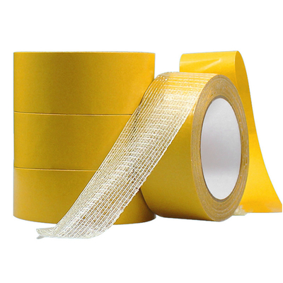 De dwars Tweezijdige Plakband Mesh Synthetic Rubber van de Weefselglasvezel