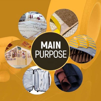 Hoge kleefkracht dubbelzijdige glasvezelgaasband met 220MIC dikte voor PVC-weerstrips en vloeren