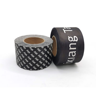 De klantgerichte Logo Black Single Sided Hot-Ponsband van Smeltings Zelfklevende Kraftpapier